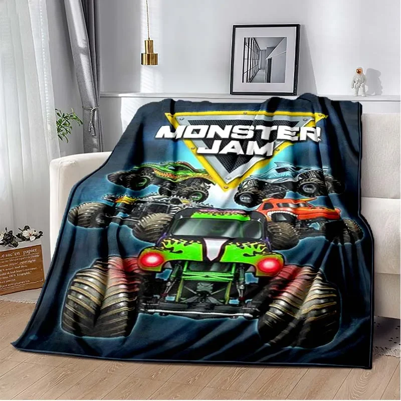 Hot Wheels Car Monster Trucks - بطانية العزل الدافئة خفيفة الوزن ،