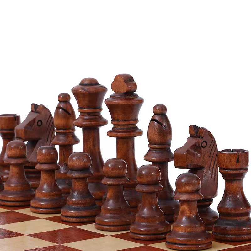 Board Game Queen - 32 قطع خشبية الشطرنج الملك الارتفاع