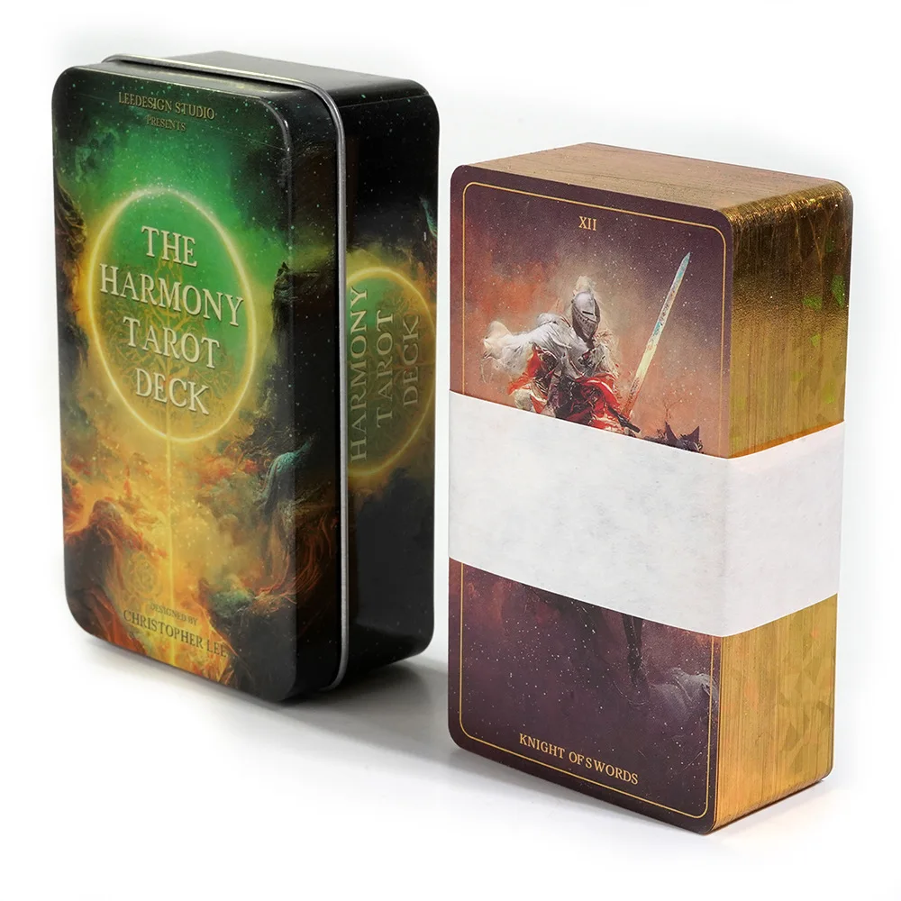 Board Game Harmonies - سطح التاروت المتناغم بحافة مطلية بالذهب