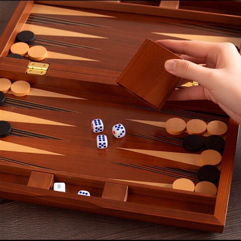 طاولة طاولة نرد خشبية صلبة فاخ - مراجعة Board Game Quacks وسعره