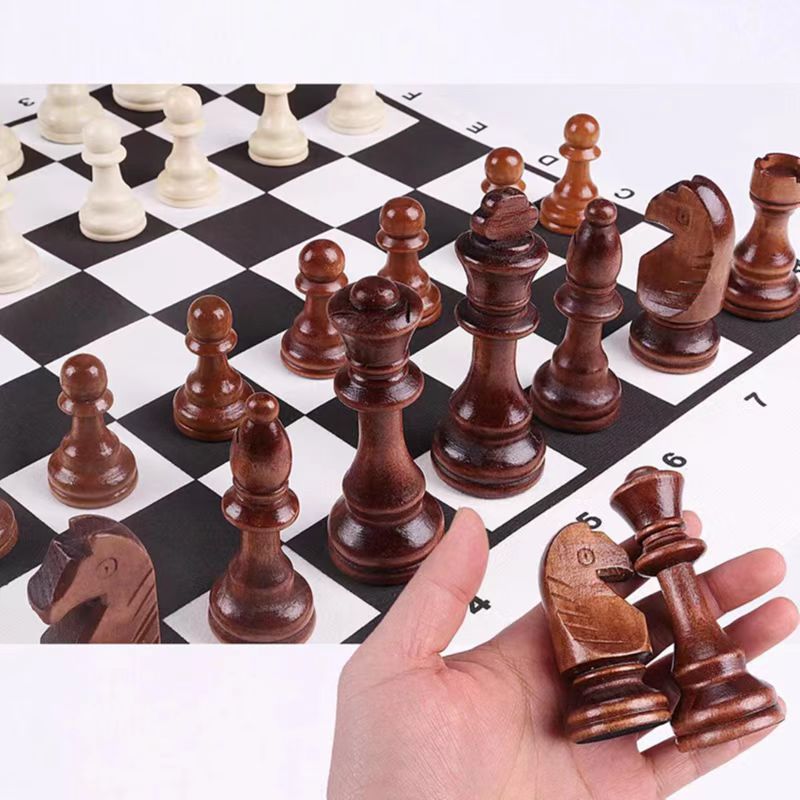 32 قطع خشبية الشطرنج الملك الا - مراجعة Board Game Queen وسعره