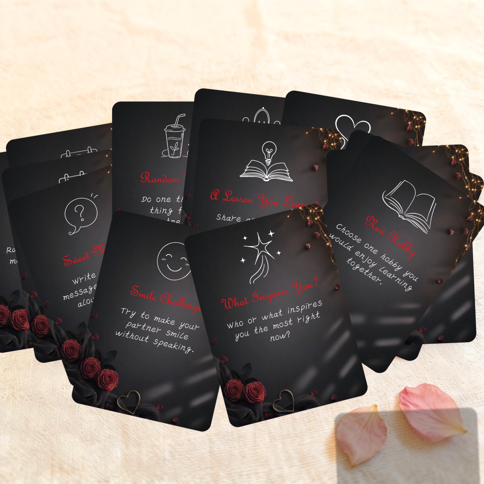 50 قطعة من بطاقات التحدي الروم - مراجعة Board Game For Couple وسعره