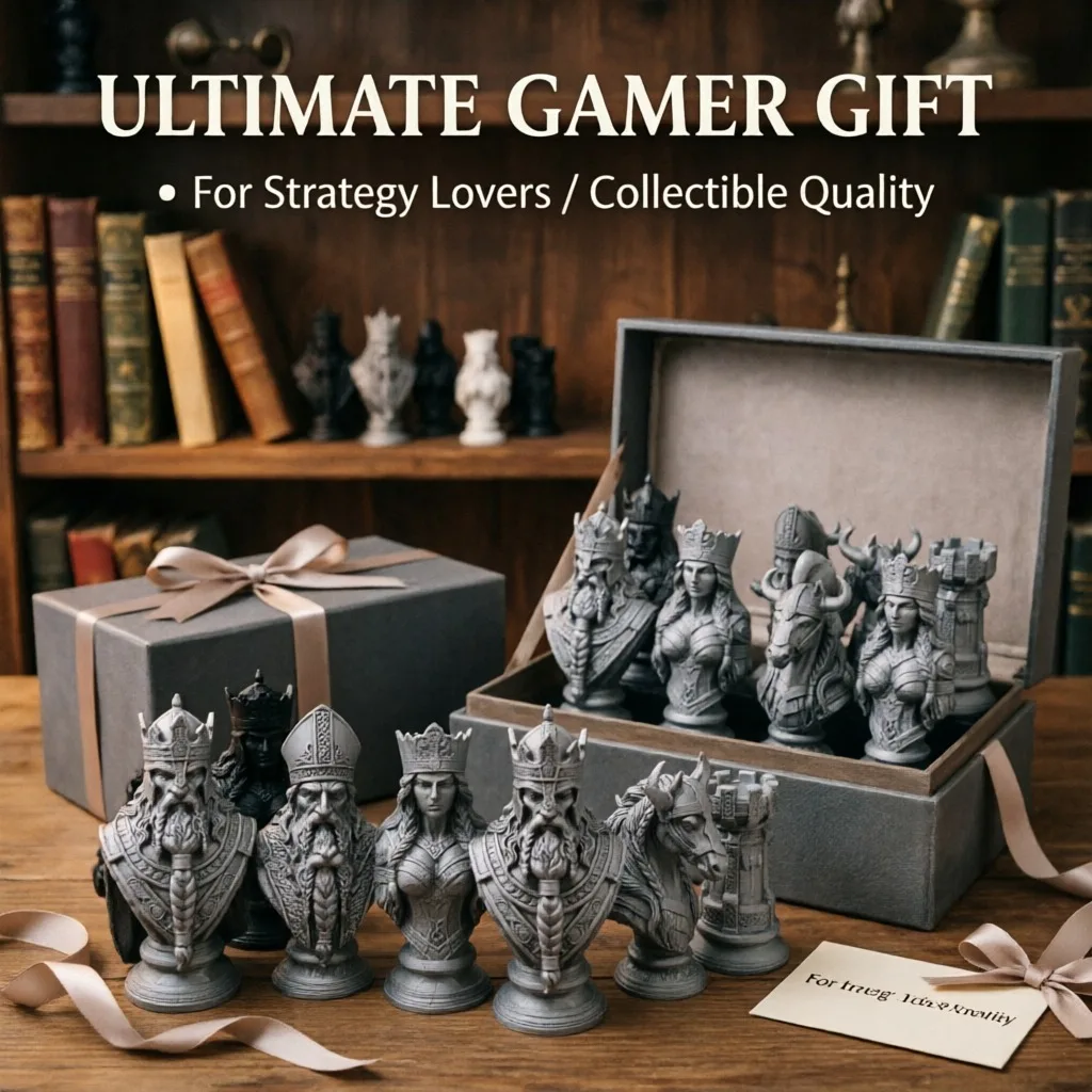 قطع شطرنج مطبوعة بتقنية ثلاثية - مراجعة Board Game Queen وسعره