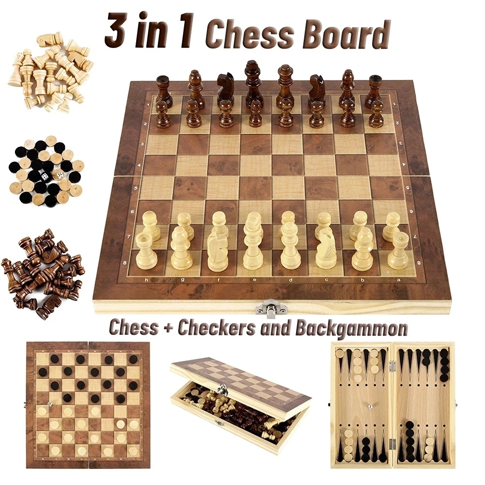 مجموعة ألعاب خشبية 3 في 1 تشمل - مراجعة Board Game Quacks وسعره